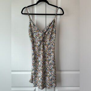 Abercrombie & Fitch Women’s Multicolored Floral Twist Tank Mini Dress (Size M)